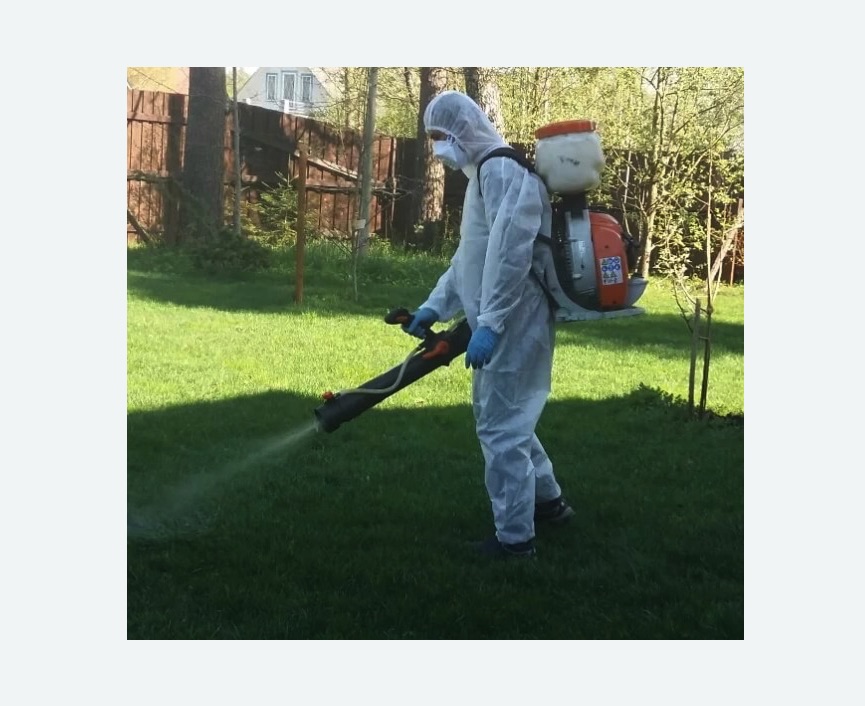 Обработка территории от клещей в Московском